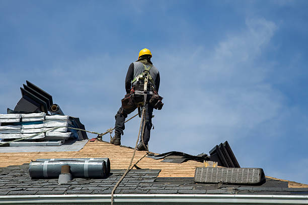 Professional Gutter Installation technician working in Spirit Lake, IA